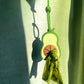 (1 Avocado+1 Roll of Garbage Bag) Cute Avocado Shaped Dog Waste Bag Dispenser Dog Pooper Scooper with Leash Attachment