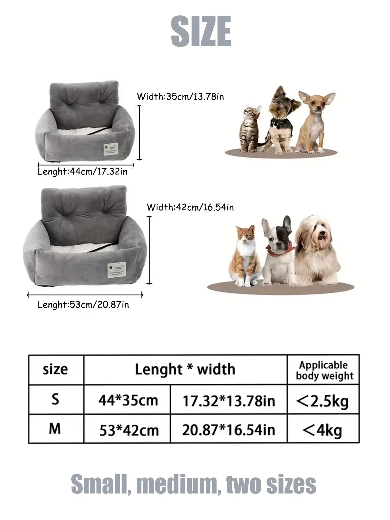 Small Dog Car Kennel Safety Seat Cat Dog Front Car Safety Seat Dog Accessories for Small Dogs Dog Bag Dog Car Seat