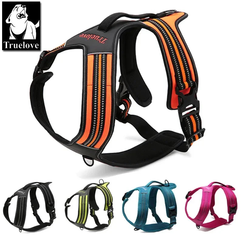 Sport Nylon Reflective No Pull Dog Harness Outdoor Adventure Pet Vest with Handle Xs to Xl 5 Colors in Stock Factory