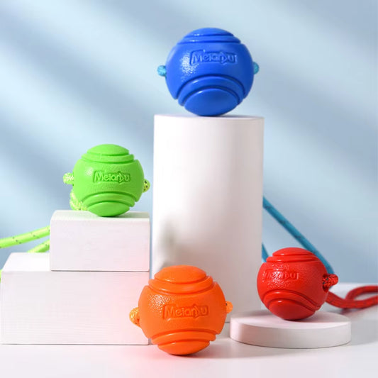 Dog Toy Ball Elastic Bite Resistant Solid Large Medium Small Dogs Boredom Buster Tpr Ball Pet Training Pet Toy Bite