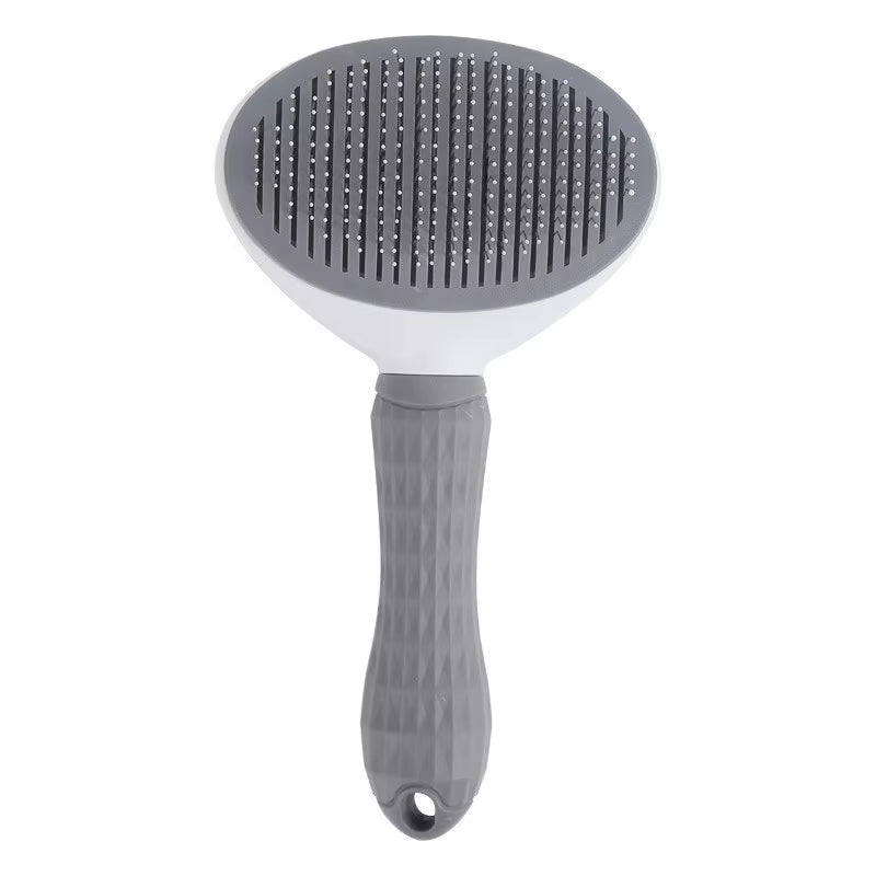 1Pcs Pet Hair Removal Brush Dog Hair Comb Stainless Steel Automatic Hair Fading Cat Comb Pet Cleaning Grooming Supplies