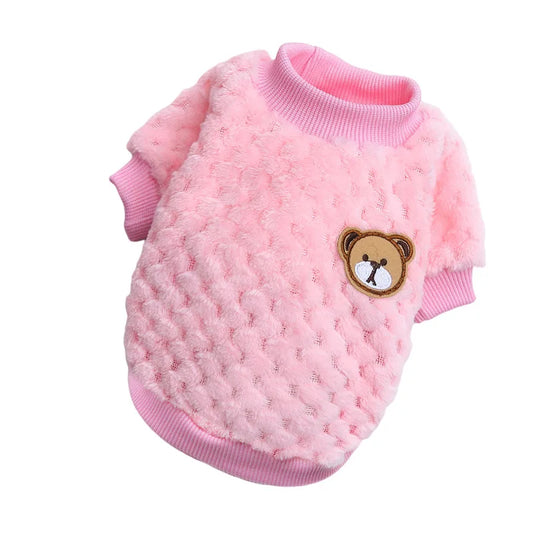 Winter Warm Pet Clothes for Small Dogs Puppy Cat Pullover Soft Fleece Chihuahua Vest French Bulldog Costume Yorkie Pug Jacket