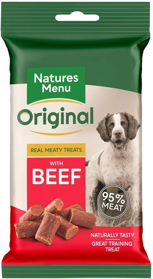 Real Meaty Dog Treats with Beef (12 X 60G)