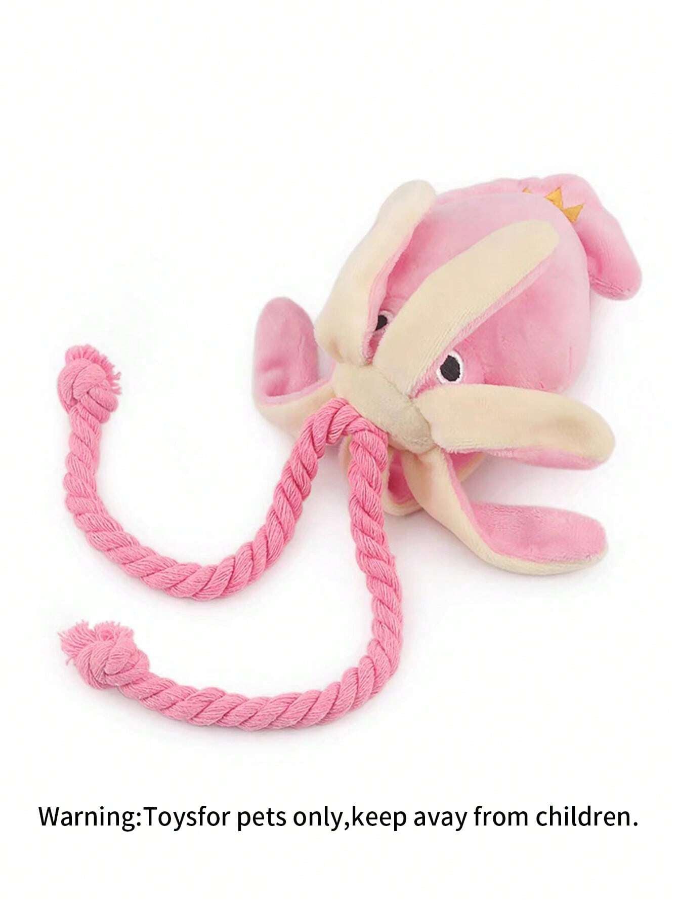 Supet 1Pc Interactive Plush Octopus Shaped Pet Toy with Rope for Cats and Dogs LATEST