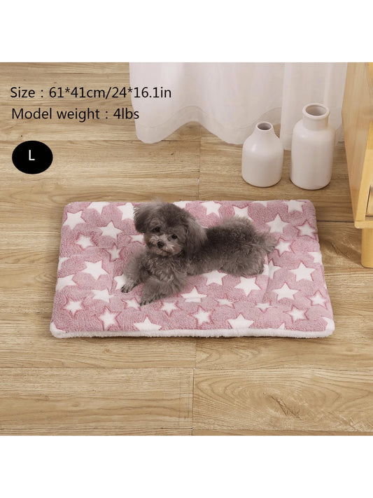 Thicker Plush Pet Mat, Warm Cushion Blanket for Cats & Dogs in Autumn & Winter