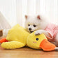 Plush Dog Toy, Durable and Bite-Resistant, with Sound to Keep Dogs Entertained and Relieve Boredom, Duck Shaped Toy for Comforting and Sleeping, Suitable for All Breeds, Quacks like Real Duck LATEST