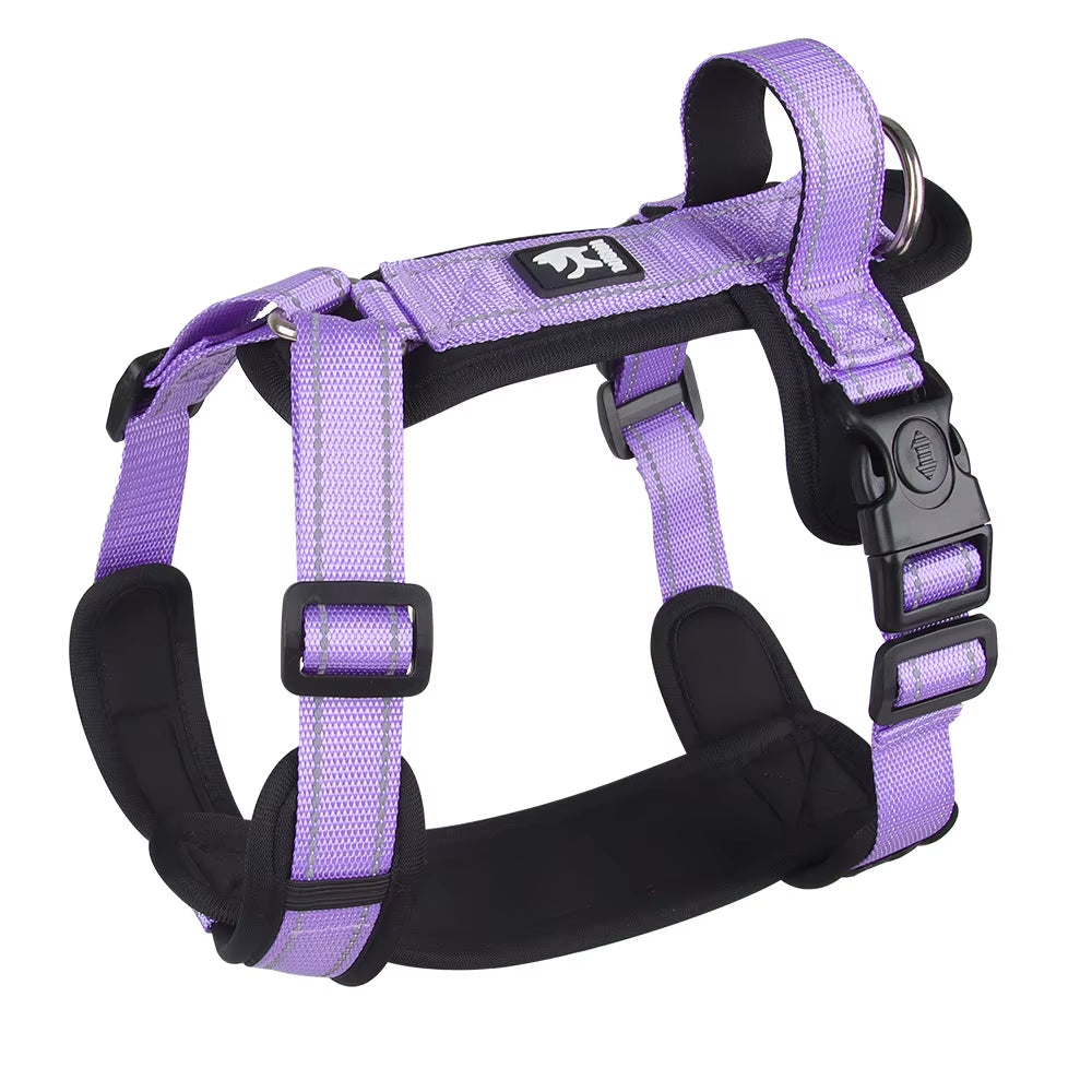 New Pet Dog Harness Reflective with Handle Easy Control Dog Vest Harness Adjustable Puppy Chest Straps for Small Medium Dogs