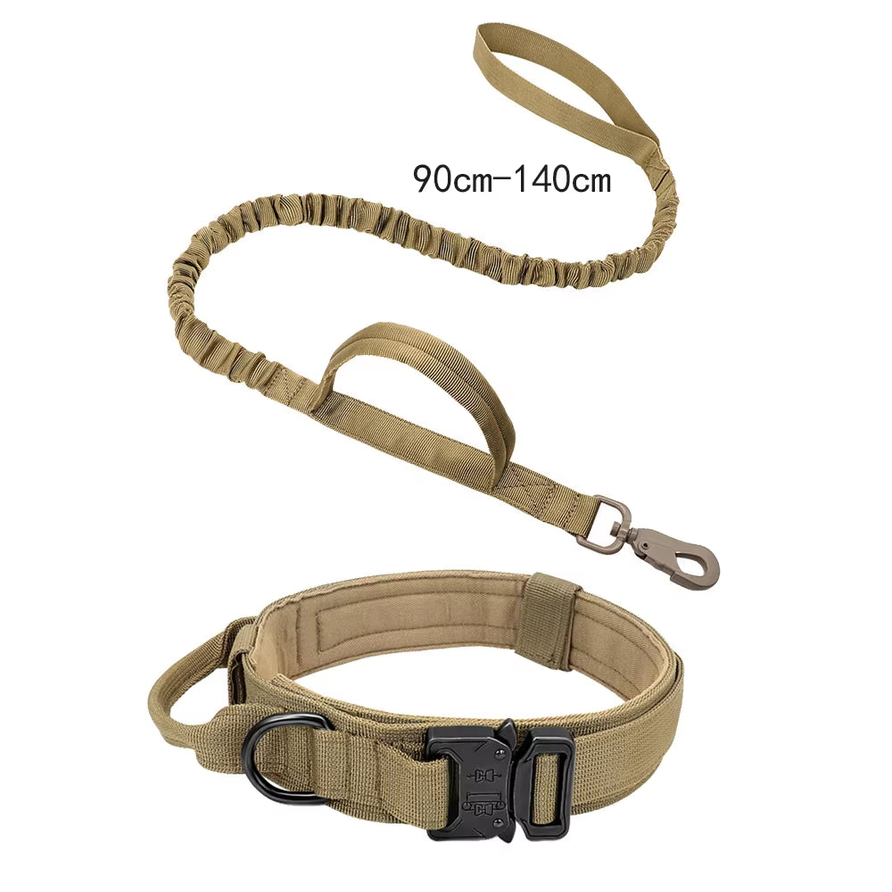 Tactical Dog Collar Military Adjustable Duarable Nylon Lead for Medium Large Walking Training Pet Accessory Breakaway Leash Rope LATEST