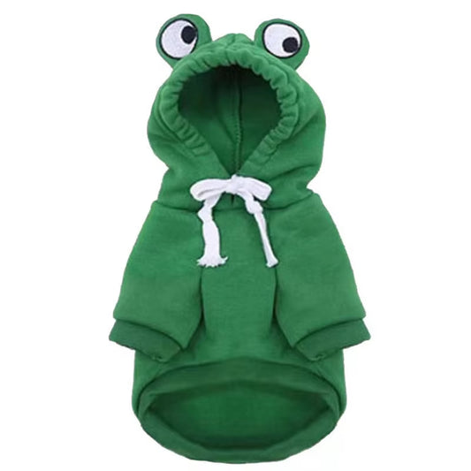 Cute Dog Hoodie Frog Shape Dog Coats Pet Halloween Cosplay Costume Pet Clothes Dogs Hooded Sweatshirt for Puppies Cat