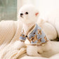 Luxury Cardigan Dog Sweaters Winter Warm Dog Clothes Chihuahua French Bulldog Clothing Pet Coat Jacket Pet Items Knitted Sweater