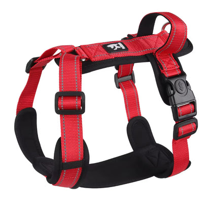 New Pet Dog Harness Reflective with Handle Easy Control Dog Vest Harness Adjustable Puppy Chest Straps for Small Medium Dogs