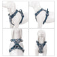 Pet Harness Floral No Pull Cotton Fabric Breathable and Reflective Soft Cats Dogs Small Medium Walking Running TLH5655