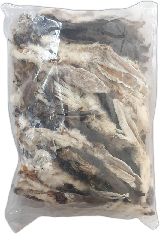 Rabbits Ears for Dogs Natural Dog Treats with Fur 1Kg Bulk Bag (Aprox 85 Ears) Improves Dental Hygiene and the Overall Health of Your Dog