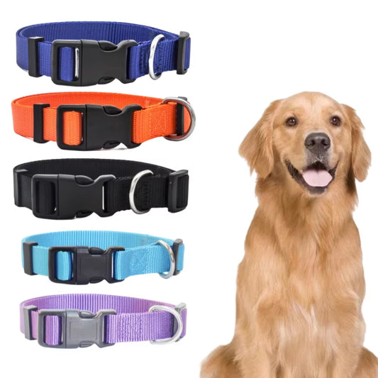 Adjustable Pet Collars Nylon Puppy Kitten Collar Strong and Durable Neck Band Suitable for Small and Medium Dogs and Cats