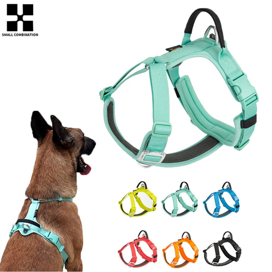 Pet Harness No Pull Nylon Reflective Dog Harness Adjustable Comfortable Control Walking Running Accessories LATEST