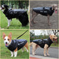 Waterproof Large Dog Clothes Winter Dog Coat with Harness Furry Collar Warm Pet Clothing Big Dog Jacket Labrador Bulldog Costume LATEST