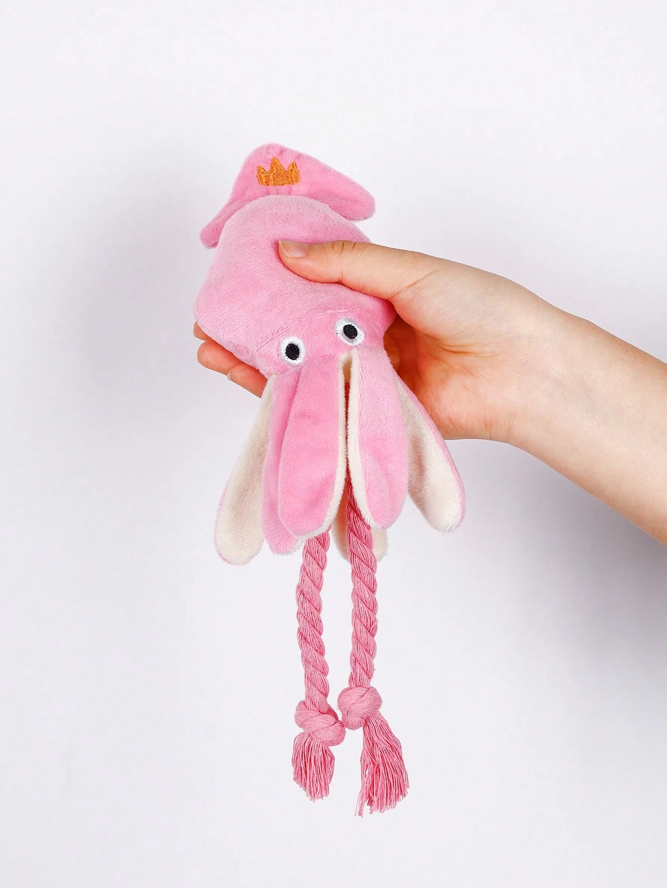 Supet 1Pc Interactive Plush Octopus Shaped Pet Toy with Rope for Cats and Dogs LATEST