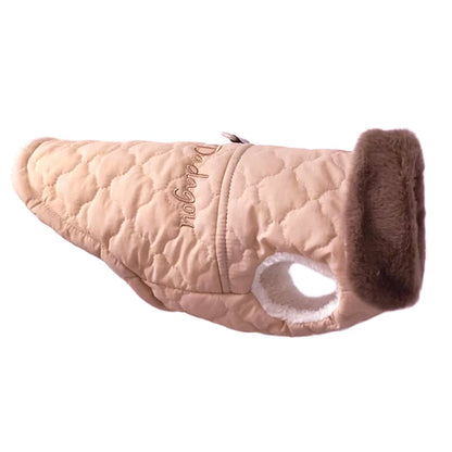 Waterproof Fur Collar Dog Jacket Winter Warm Fleece Dog Clothes for Small Dogs Puppy Pet Vest Chihuahua Yorkie Pug Coat