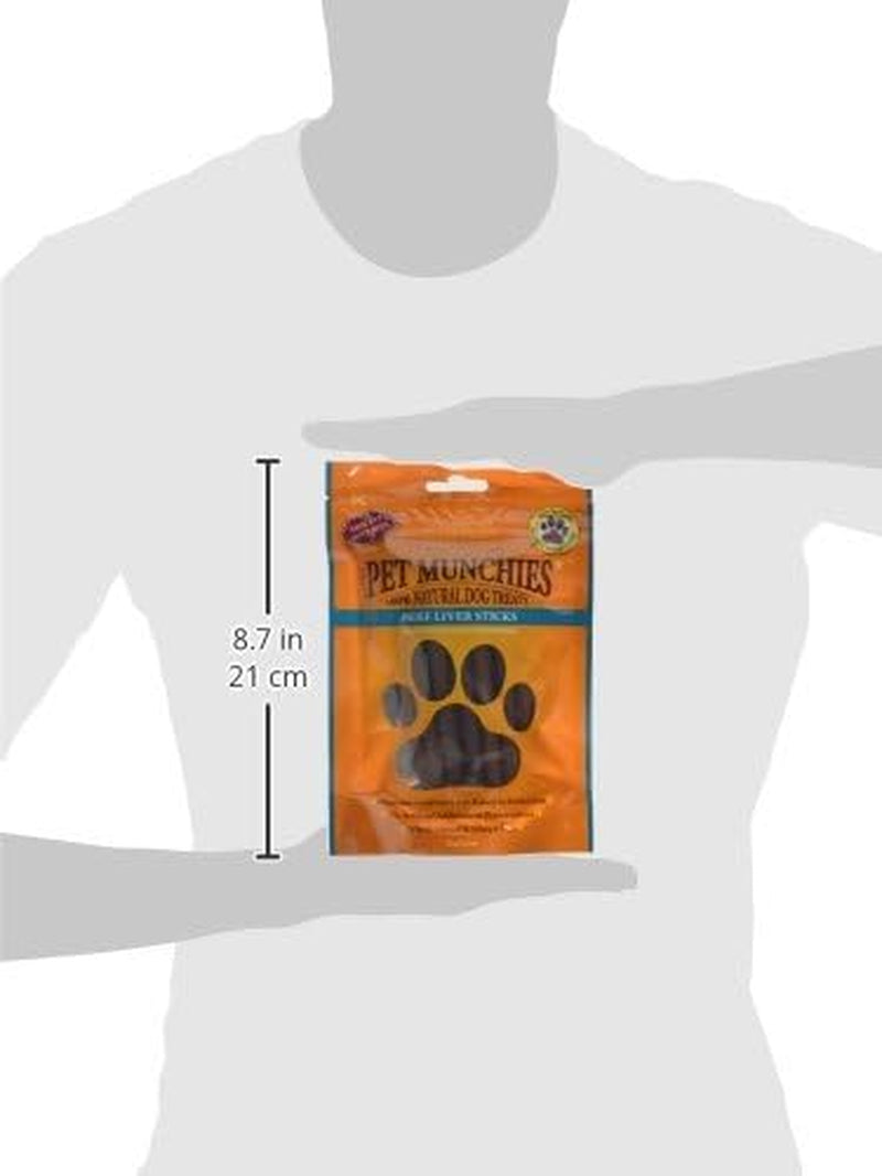 Beef Liver Sticks Dog Treats, Premium Grain Free Dog Chews with Natural Real Meat, Low in Fat and High in Protein 90G