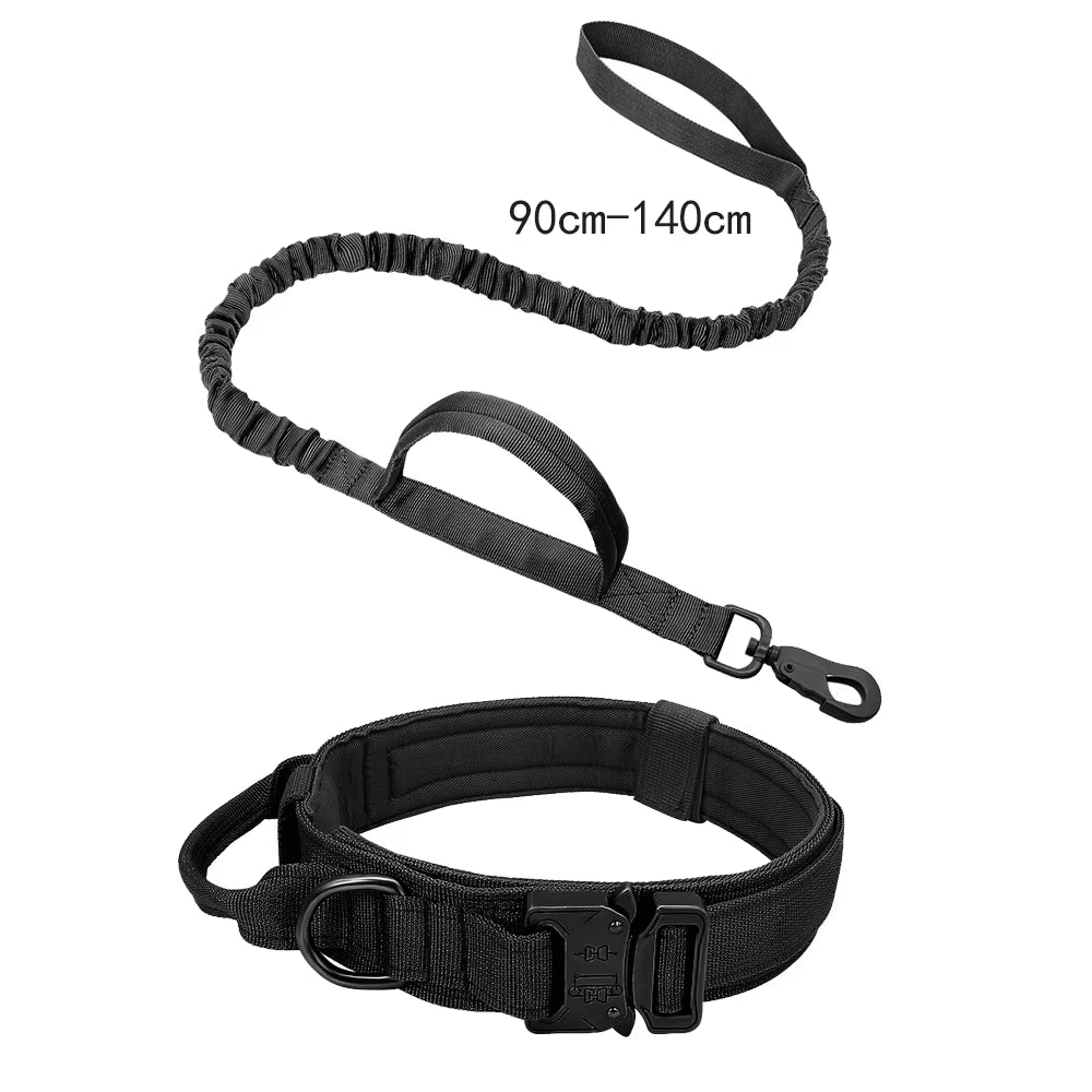 Tactical Dog Collar Military Adjustable Duarable Nylon Lead for Medium Large Walking Training Pet Accessory Breakaway Leash Rope LATEST