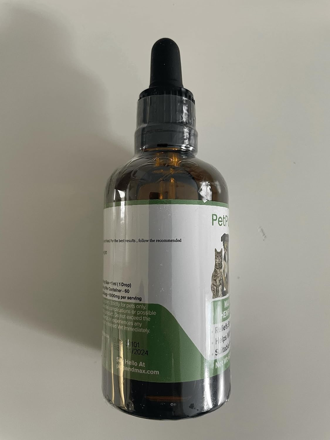 Hemp Oil for Dogs and Cats & Pets - 50,000MG 50Ml – Hemp Extract - May Help Stiff Joints & Bones, Reduce Stress and Anxiety