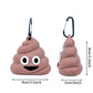 Creative Poop Shaped Pet Poop Waste Bag Dispenser Portable Pet Bin Bag Holder with Clip Pet Dog Leash Outdoor Walking and Travel