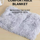 1Pc Light Grey Plush Pet Blanket, Four Seasons Warmth, Thickness 1.5Cm, Suitable for Large, Medium and Small Cats and Dogs